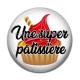 Cabochon Résine - super pâtissière