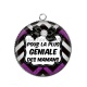 Pendentif Cabochon Argent - maman géniale