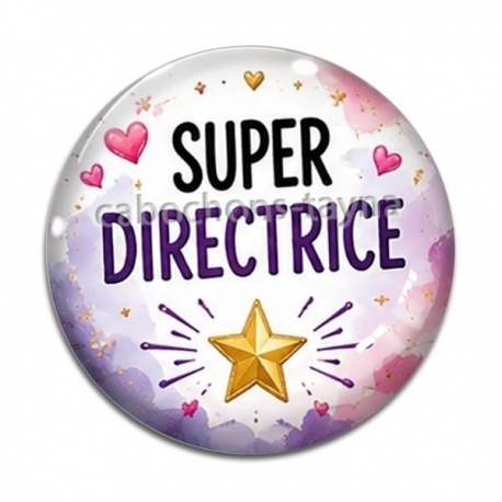 Cabochon Verre - super directrice