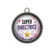 Pendentif Cabochon Argent - super directrice