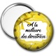 Miroir de poche - Cabochon a la la meilleure des directrices