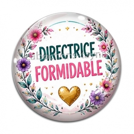 Cabochon Verre - directrice formidable