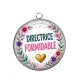 Pendentif Cabochon Argent - directrice formidable