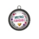 Pendentif Cabochon Argent - directrice formidable