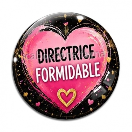 Cabochon Verre - directrice formidable