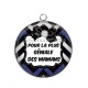 Pendentif Cabochon Argent - maman géniale