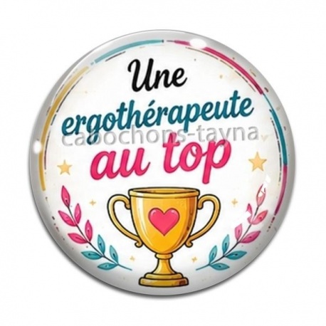 Cabochon Verre - une ergothérapeute qui déchire