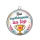 Pendentif Cabochon Argent - une ergothérapeute qui déchire