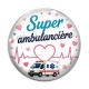 Cabochon Verre - super ambulancière