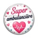 Cabochon Verre - super ambulancière