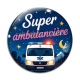 Cabochon Verre - super ambulancière