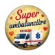 Cabochon Résine - super ambulancière