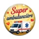 Cabochon Verre - super ambulancière