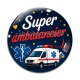 Cabochon Verre - super ambulancier