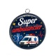 Pendentif Cabochon Argent - super ambulancier