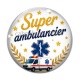 Cabochon Verre - super ambulancier