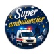 Cabochon Verre - super ambulancier