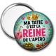 Miroir de poche - ma tatie c'est la reine de l'apéro