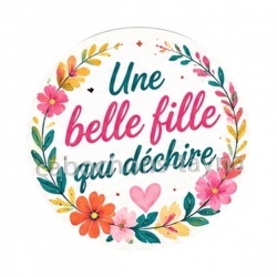 une belle fille qui déchire