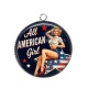 Pendentif Cabochon Argent - pin up