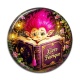 Cabochon Résine - Troll magique livre féerique