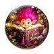 Cabochon Verre - Troll magique livre féerique
