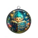 Pendentif Cabochon Argent - Troll magique histoires magiques
