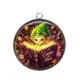 Pendentif Cabochon Argent - Troll magique contes de fées