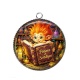 Pendentif Cabochon Argent - Troll magique potions et sortilèges