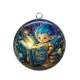 Pendentif Cabochon Argent - Troll rêves de fées