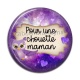 Cabochon Résine - chouette maman