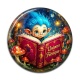 Cabochon Résine - Troll livre univers féerique