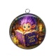 Pendentif Cabochon Argent - Troll magique livre secret de la forêt