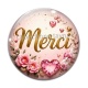 Cabochon Verre - merci