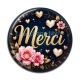 Cabochon Résine - merci