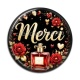 Cabochon Résine - merci