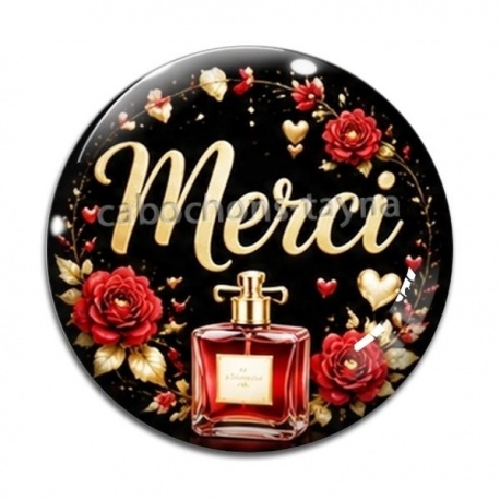 Cabochon Verre - merci