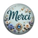 Cabochon Résine - merci