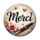 Cabochon Résine - merci