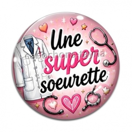Cabochon Verre - Une super soeurette