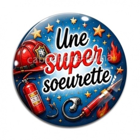 Cabochon Verre - Une super soeurette