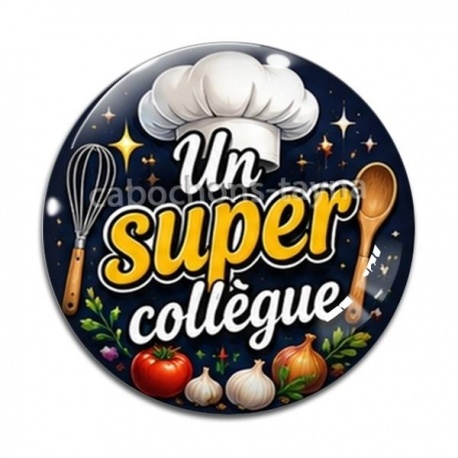 Cabochon Verre - un super collègue