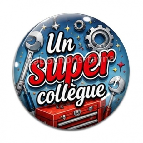 Cabochon Verre - un super collègue
