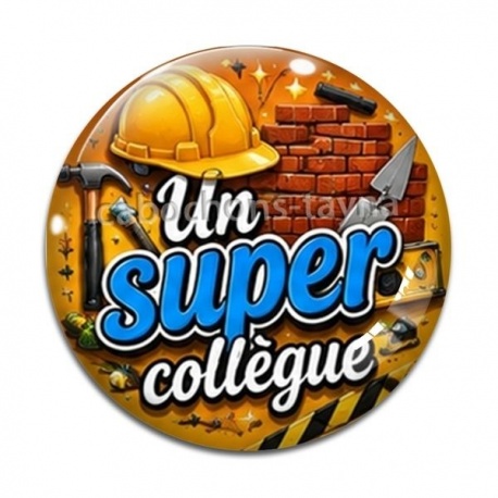Cabochon Verre - un super collègue