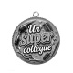 Pendentif Cabochon Argent - un super collègue