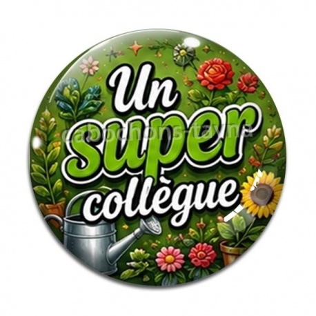 Cabochon Verre - un super collègue