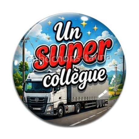 Cabochon Verre - un super collègue