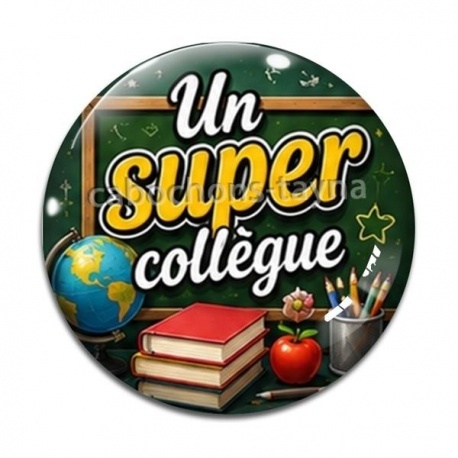 Cabochon Verre - un super collègue