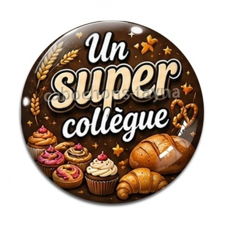 Cabochon Verre - un super collègue