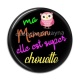 Cabochon Résine - chouette maman
